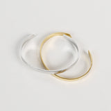 Toro Skinny Open Cuff Sterling Silver Plated Bangle