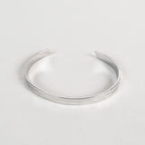 Toro Skinny Open Cuff Sterling Silver Plated Bangle