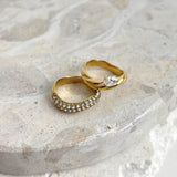 Vera Diamanté 18K Gold Plated Ring (4options)