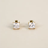 Clara Crystal 18K Gold Plated Stud Earrings