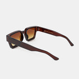 L&S Jury Rectangular Sunglasses in Brown