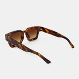 L&S Jury Rectangular Sunglasses in Dark Tort