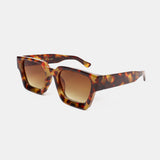 L&S Jury Rectangular Sunglasses in Dark Tort