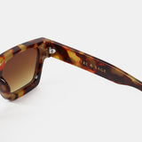 L&S Jury Rectangular Sunglasses in Dark Tort
