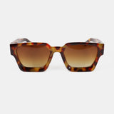 L&S Jury Rectangular Sunglasses in Dark Tort