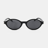 L&S Lexi Oval Sunglasses in Black