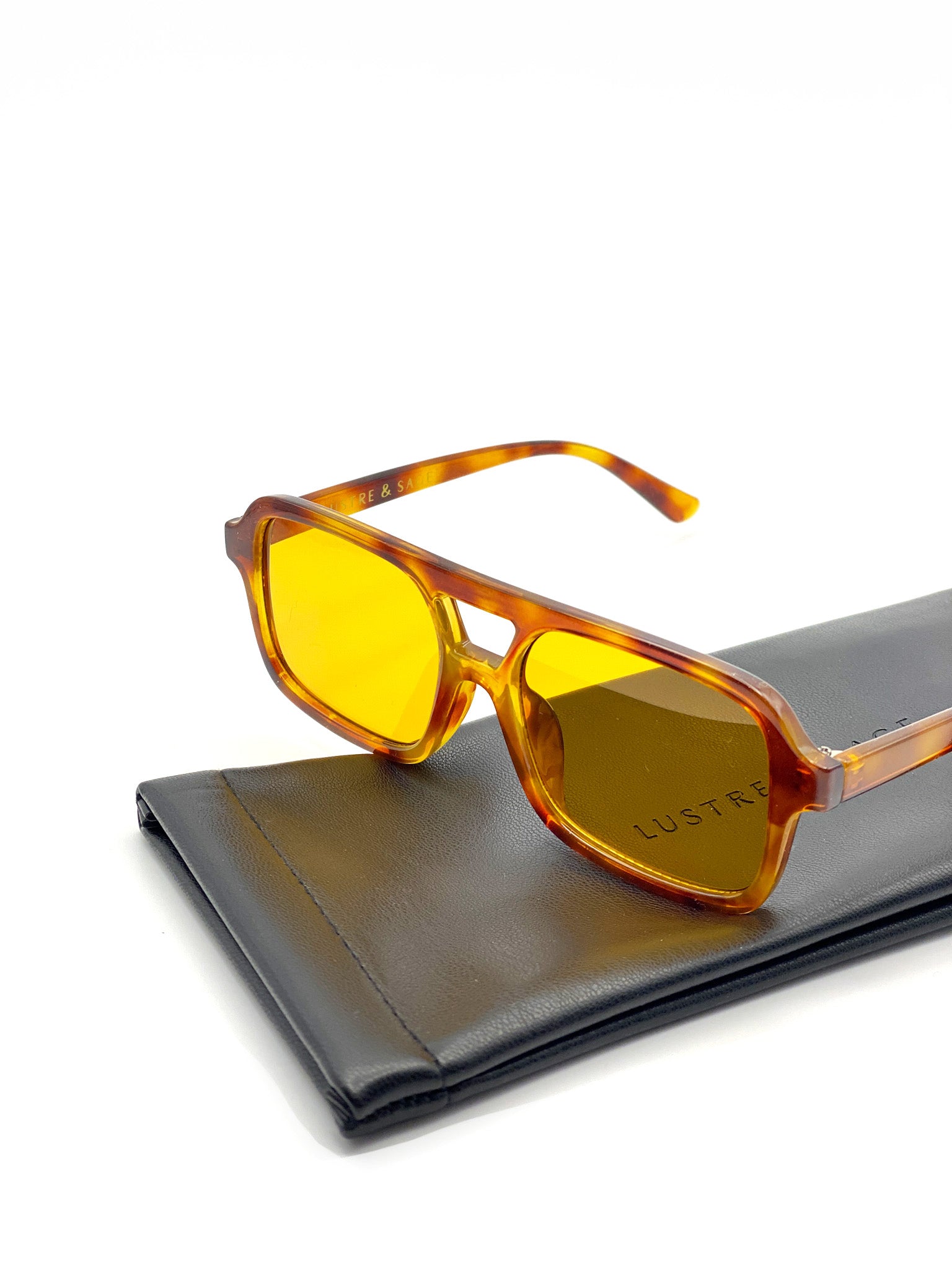 L&S Paris Aviator Sunglasses in Vintage Tort