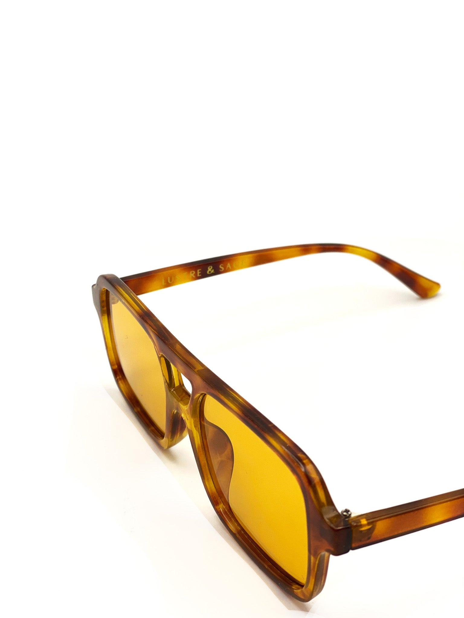 L&S Paris Aviator Sunglasses in Vintage Tort