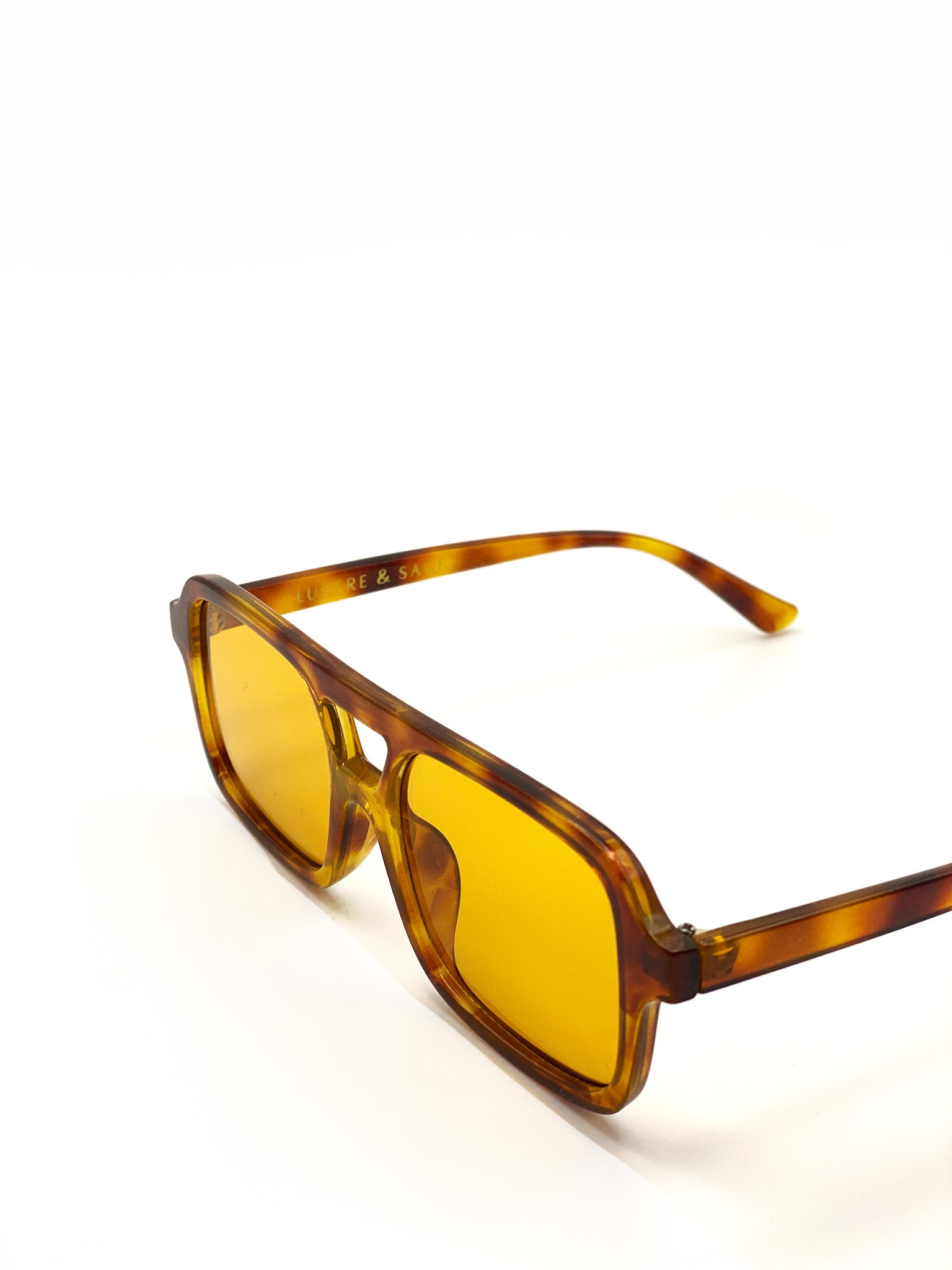 L&S Paris Aviator Sunglasses in Vintage Tort