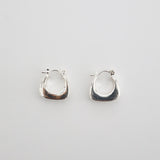 Nora Huggie Sterling Silver Plated Earrings