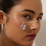 Ocean Coin Charm Silver Plated Necklace