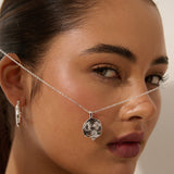 Ocean Coin Charm Silver Plated Necklace