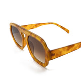 L&S Retro Aviator Sunglasses in Vintage Tort