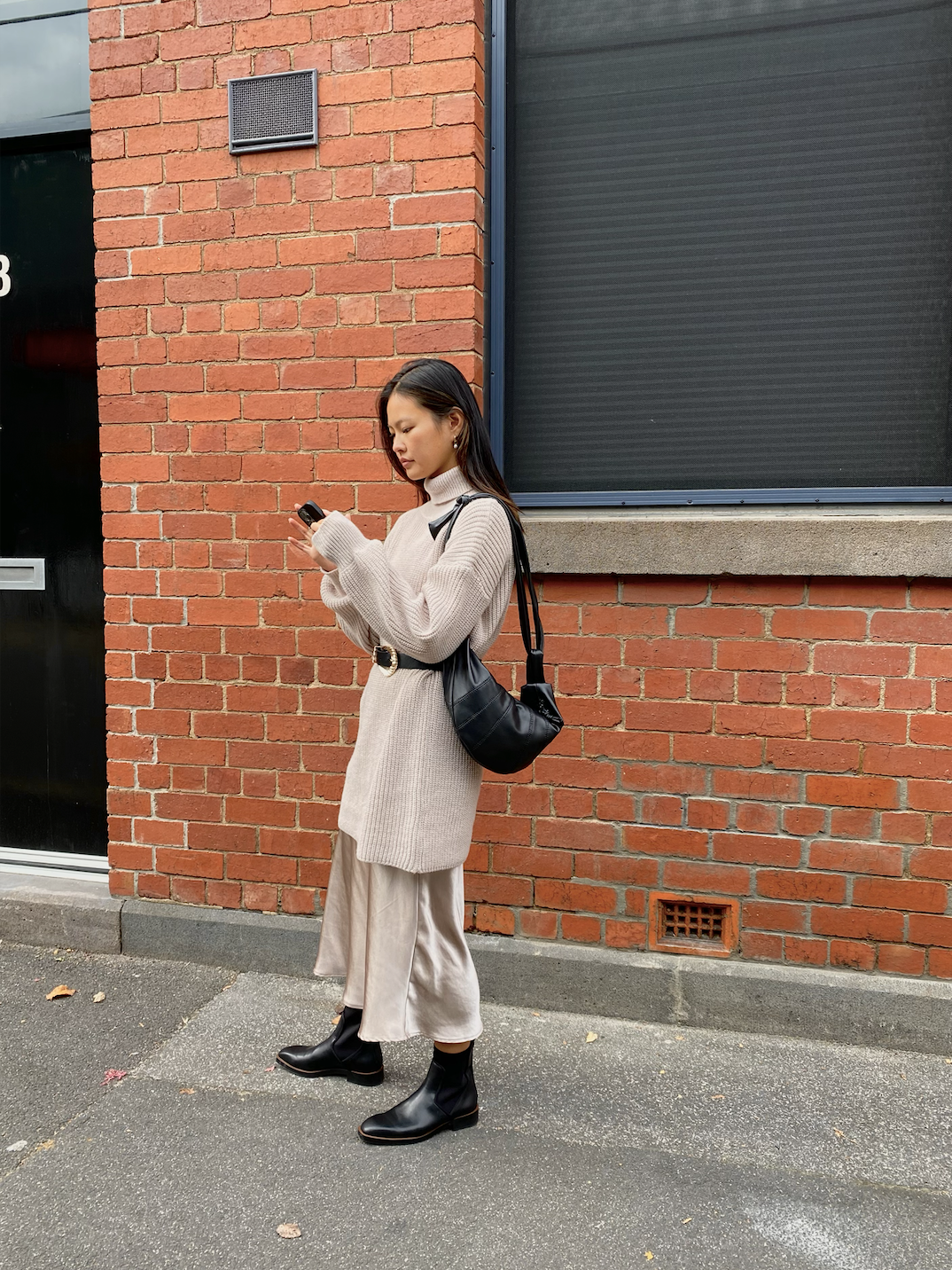 Mina Half-moon Crossbody Bag