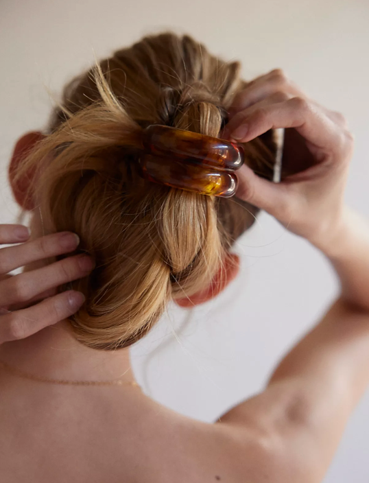 Double Crescent Hair Cuff Tie (2col)