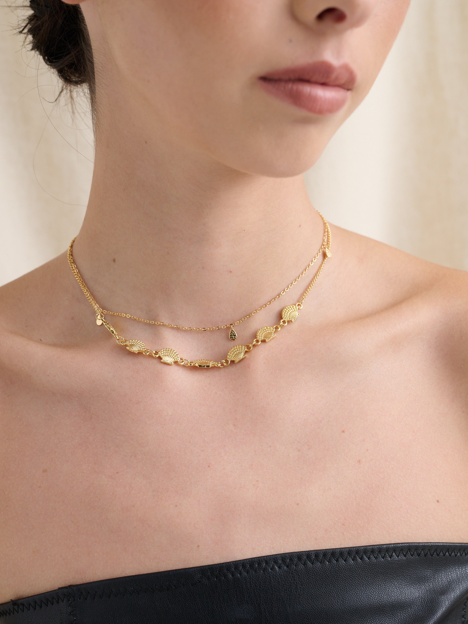 Festo Shell 18K Gold Plated Necklace