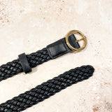 Emma Braided Round Buckle Belt