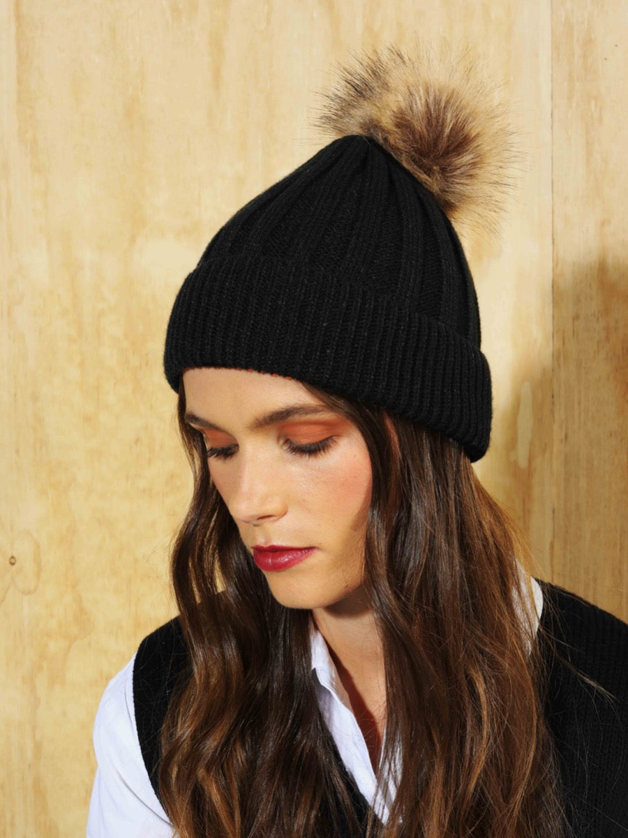 Nessa Rib Knitted Beanie