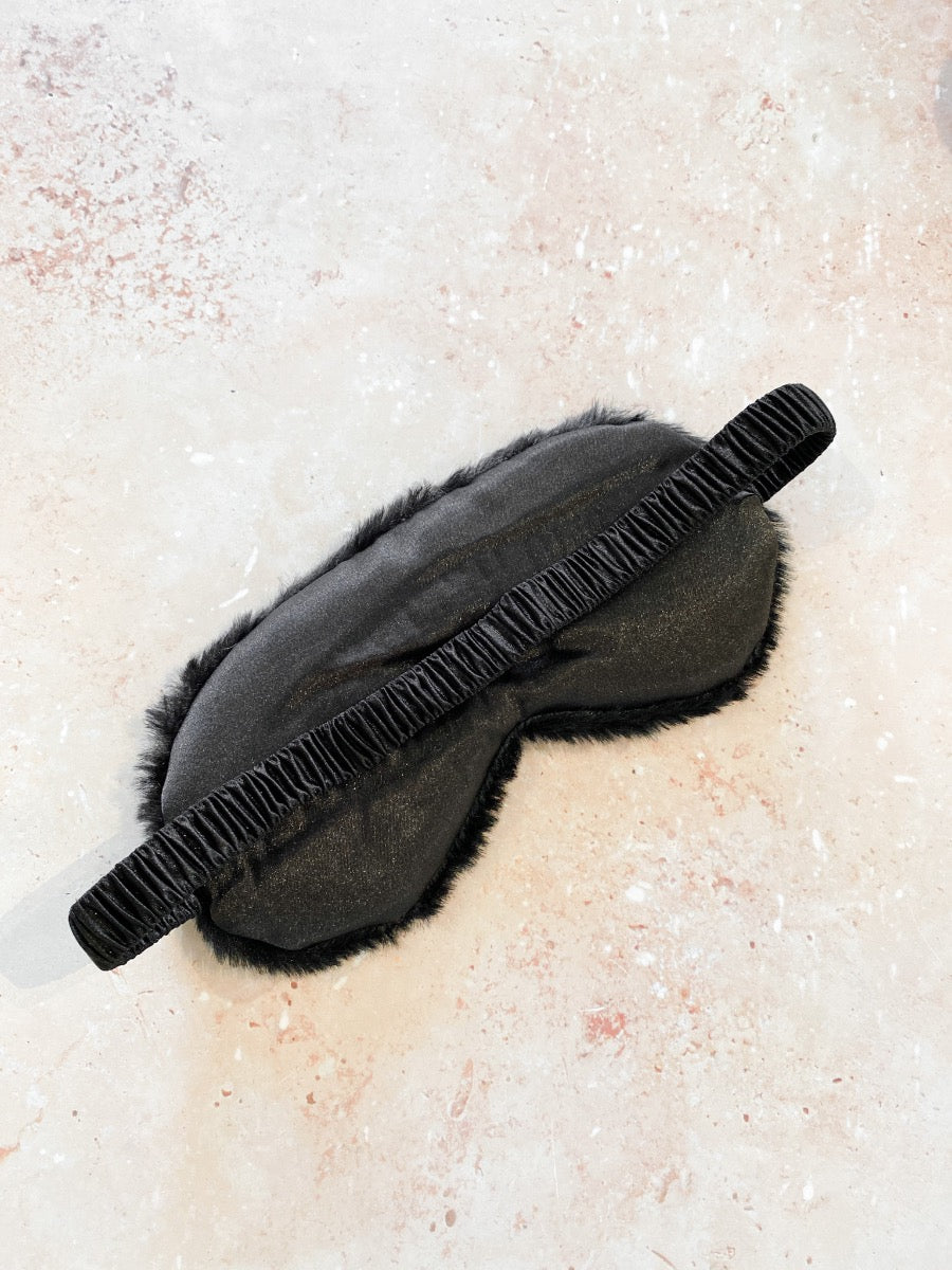 Fluffy Satin Eye Mask (2col)