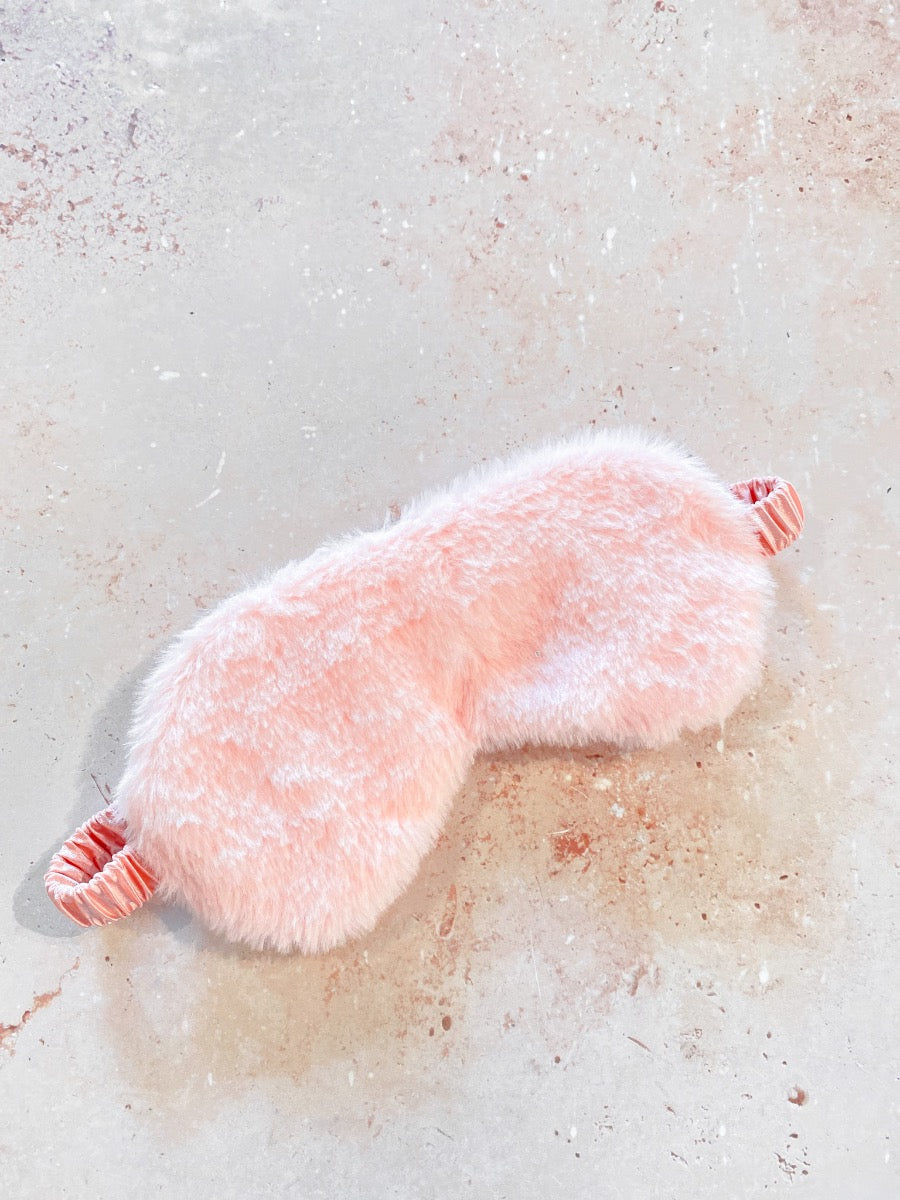 Fluffy Satin Eye Mask (2col)