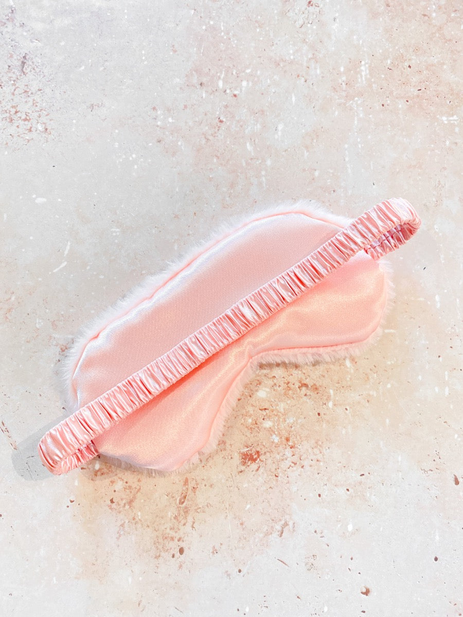Fluffy Satin Eye Mask (2col)