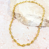 Puff Mariner Chain 18K Gold Plated Necklace