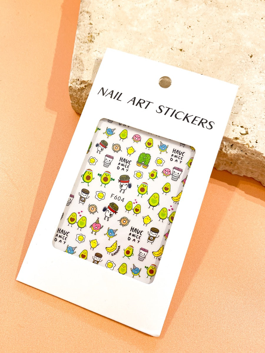 Brekkie Prints Nail Art Stickers