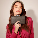 Mirror Bell Rhinestone Clutch