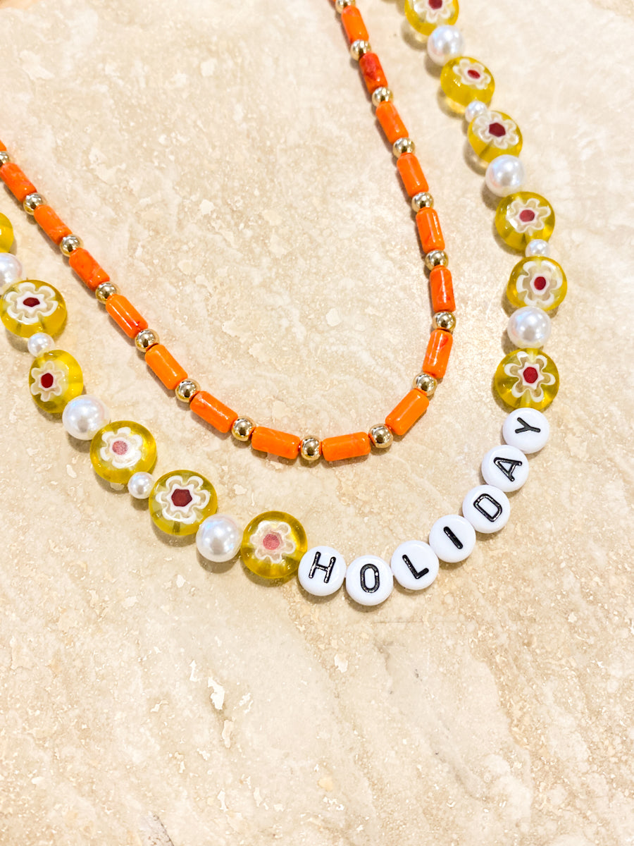 Holiday Beaded Necklace Set