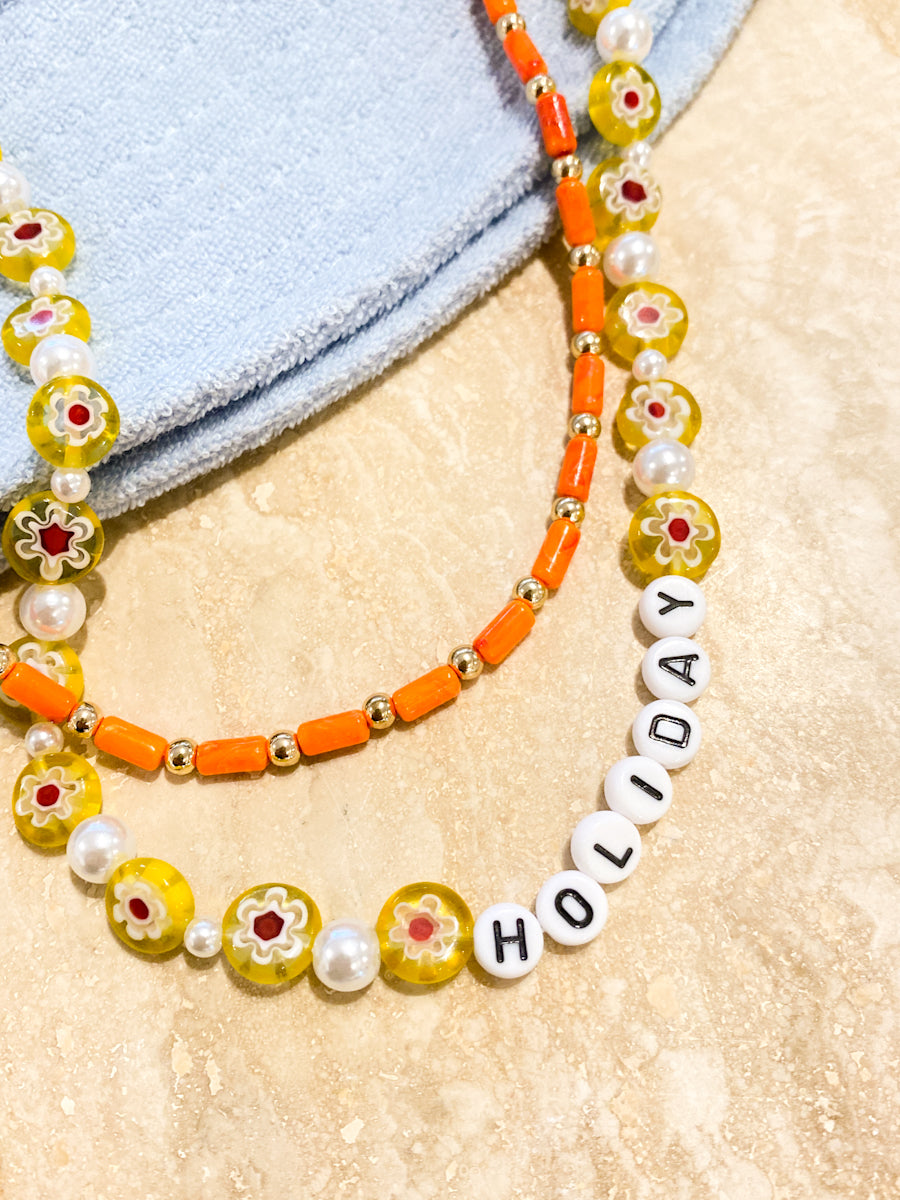Holiday Beaded Necklace Set