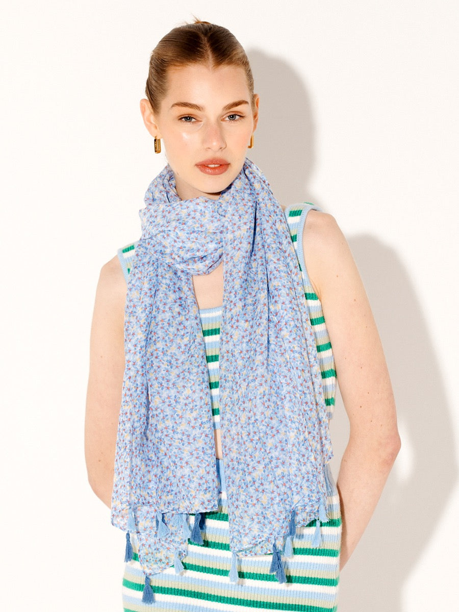 Ditsy Floral Print Lightweight Scarf