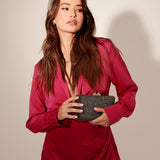 Mirror Bell Rhinestone Clutch