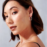30mm Classic Sterling Silver Plated Hoops