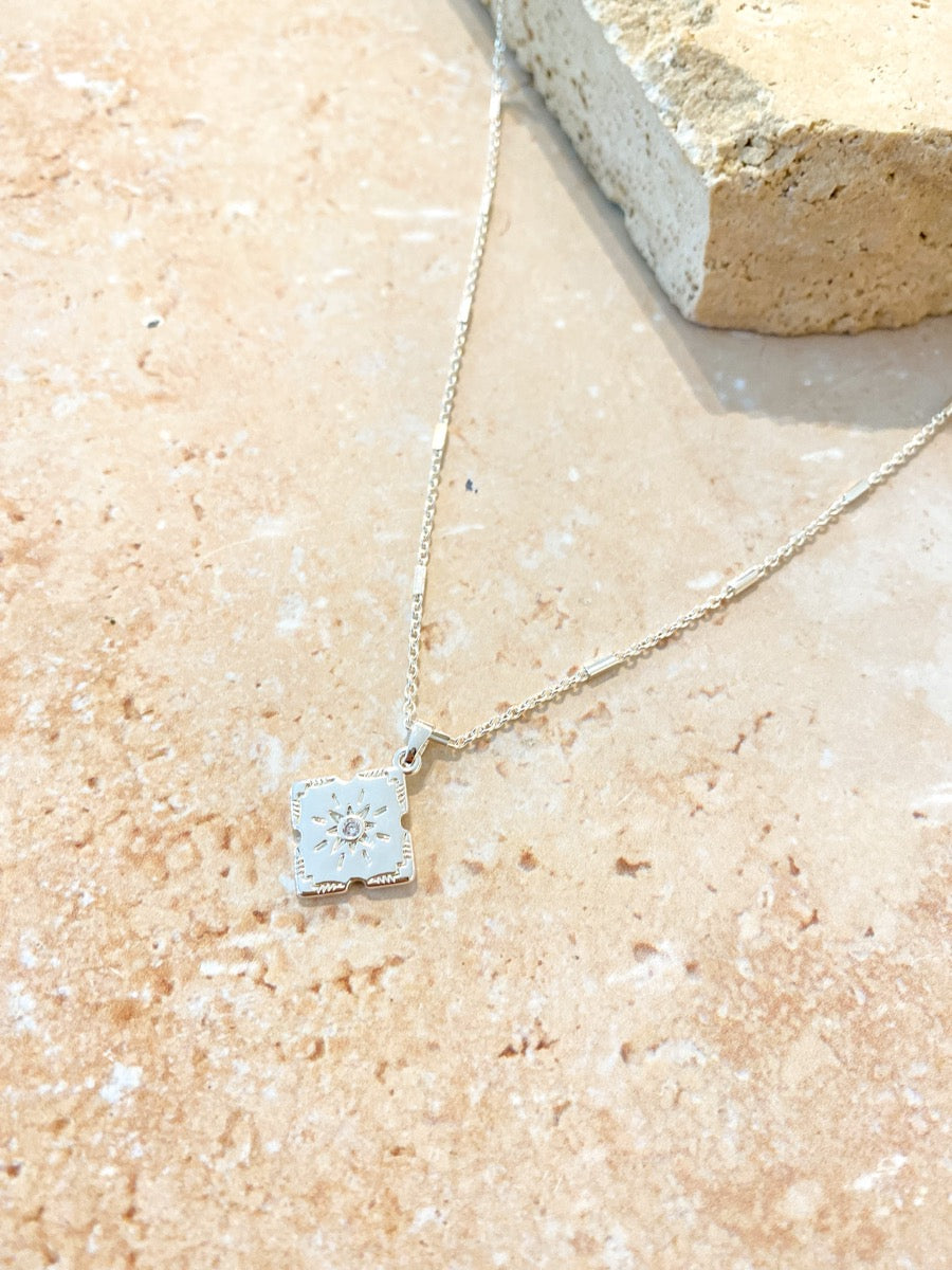 Lori Silver Plated Charm Necklace