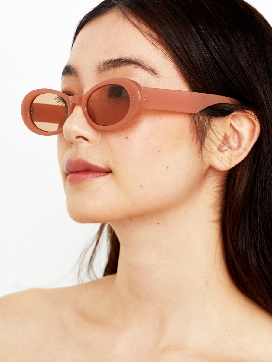 Isabella Retro Oval Sunglasses