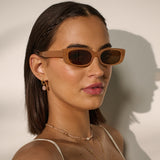 Carrie Rectangular Sunglasses (4col)