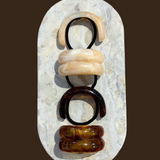 Crescent Resin Hair Cuff Tie (2col)