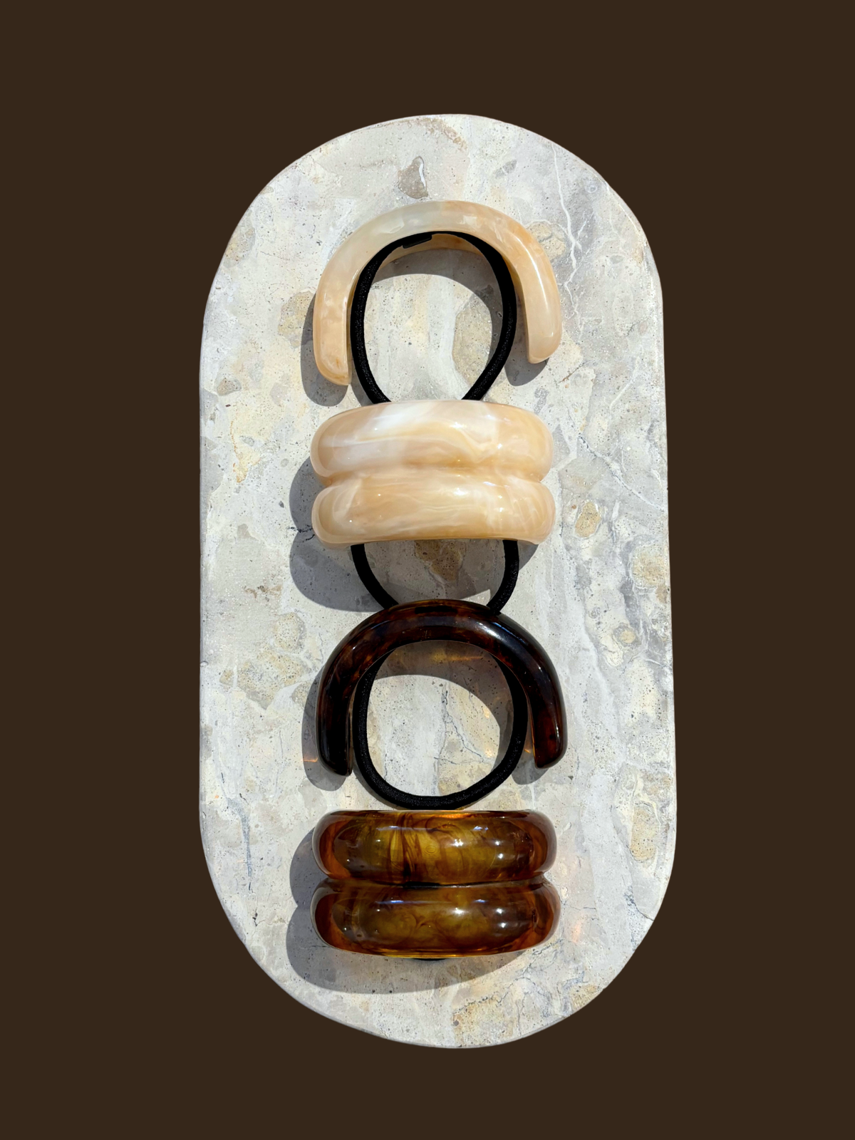 Crescent Resin Hair Cuff Tie (2col)