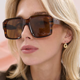 Rini Vintage Square Sunglasses in Brown