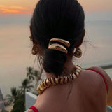 Double Pony Hair Cuff Tie (2col)