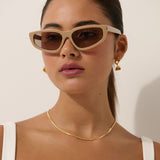 3mm Snake 18K Gold Plated Necklace