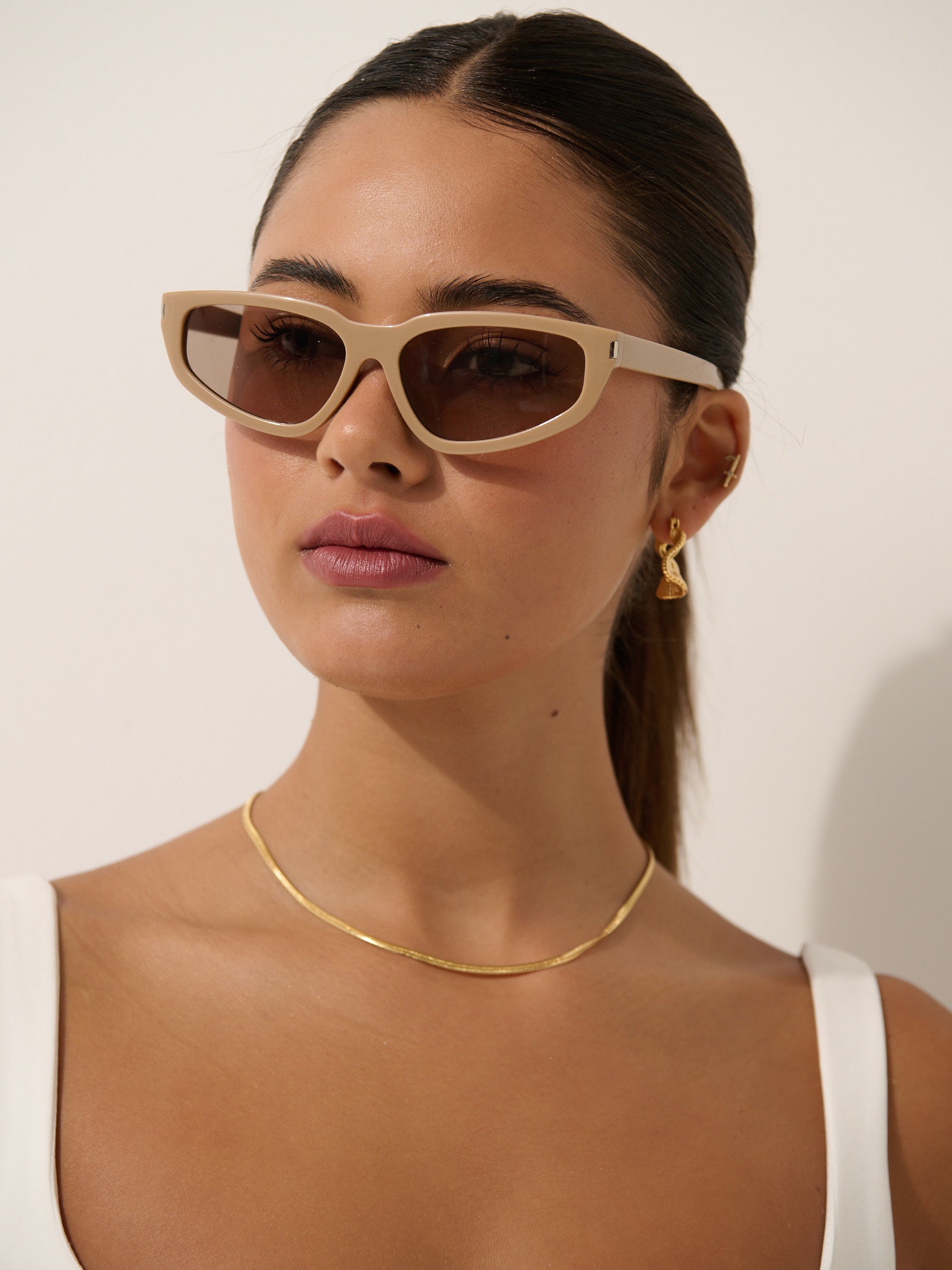 Bailey Angular Sunglasses in Brown