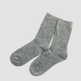 Angels Rib Wool Blend Socks (4col)