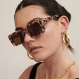 Seoni Square Cat Eye Sunglasses (2col)