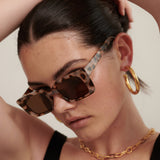 Seoni Square Cat Eye Sunglasses (2col)