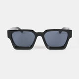 L&S Jury Rectangular Sunglasses in Black