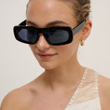 Grasson Rectangular Sunglasses in Black