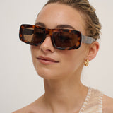 Grasson Rectangular Sunglasses in Tort