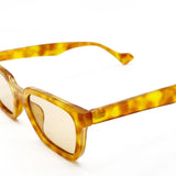 L&S Kitty Rectangular Sunglasses in Vintage Tort