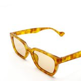 L&S Kitty Rectangular Sunglasses in Vintage Tort